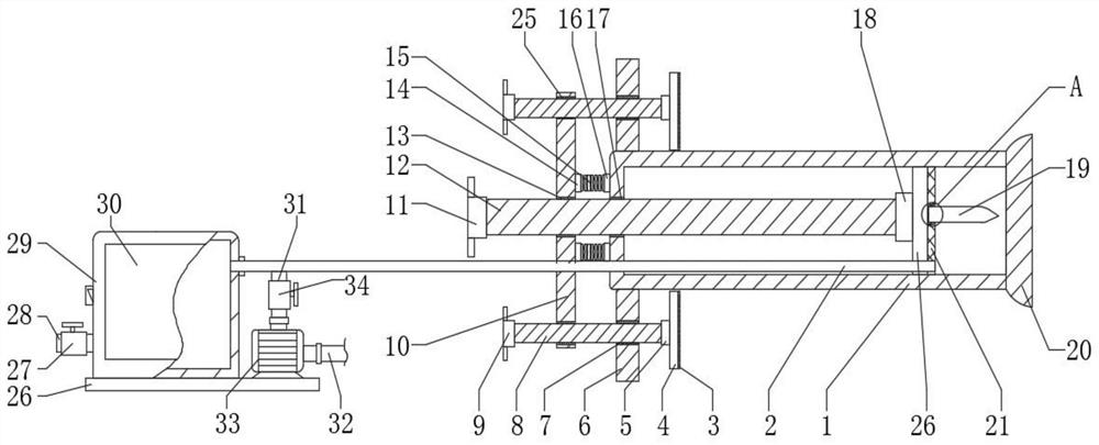 Membrane rupturing device for gynaecology and obstetrics