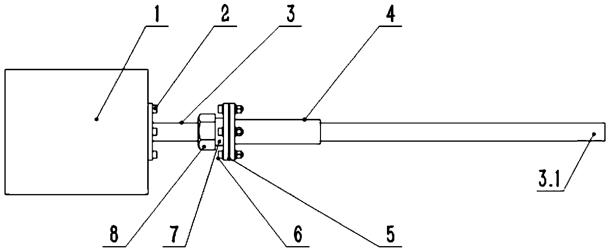 Mechanism capable of adjusting extending length of feeler lever and detection device