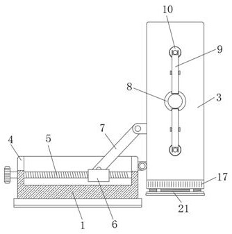 Convenient-to-adjust trachea cannula positioning device for intensive care medicine department