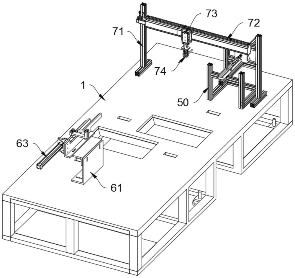 Intelligent feeding and taking mechanism for piston rod machining