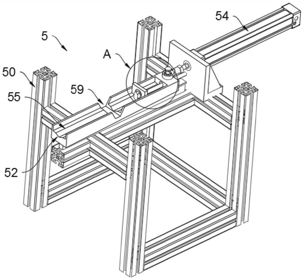 Intelligent feeding and taking mechanism for piston rod machining