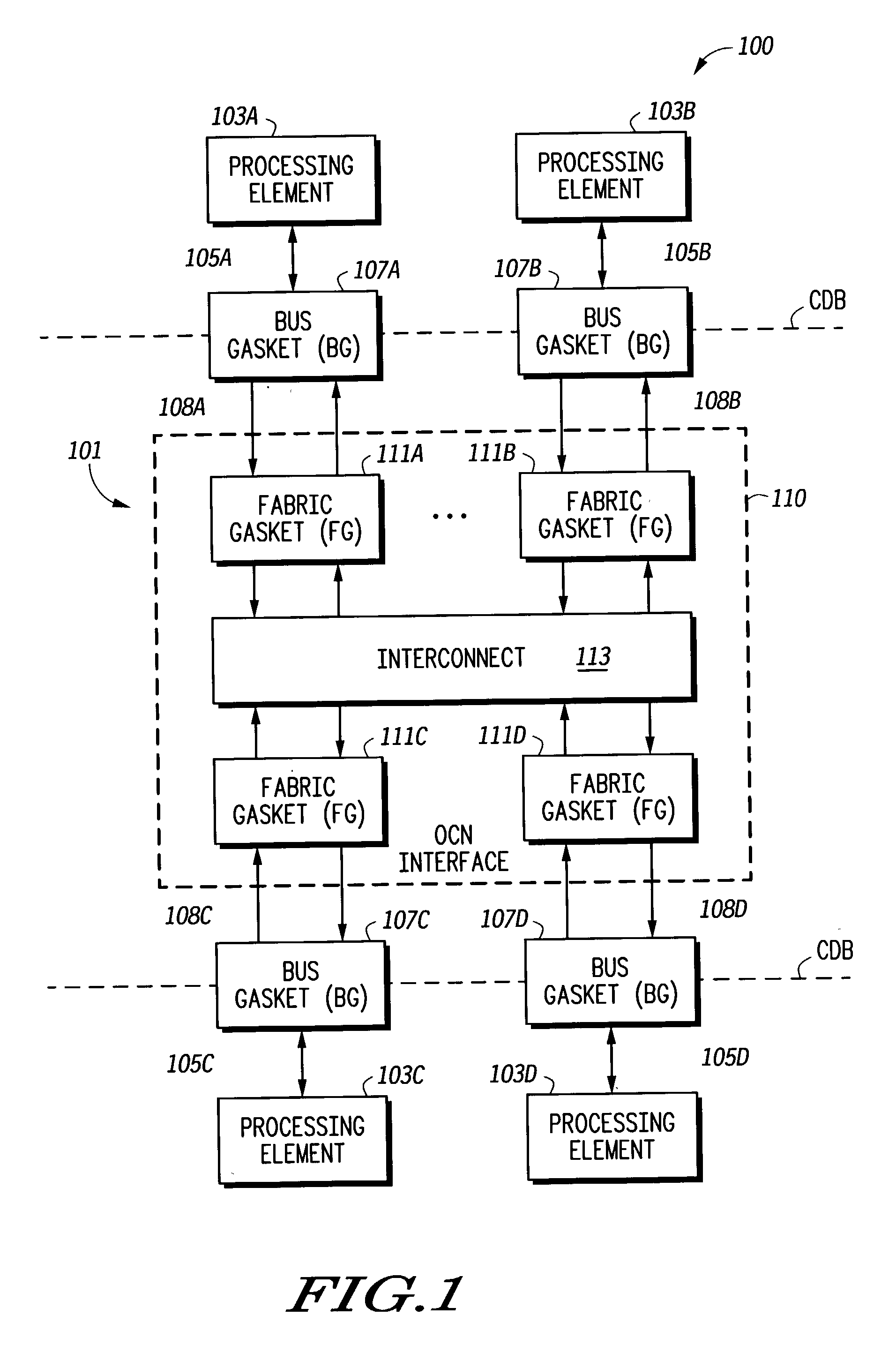 On chip network with independent logical and physical layers