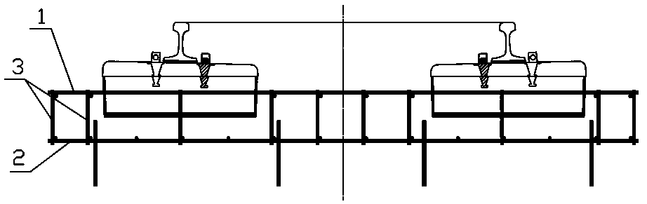 Railway ballastless track bed steel bar resistance testing method