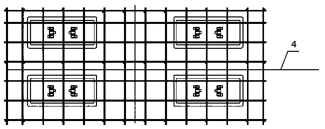 Railway ballastless track bed steel bar resistance testing method