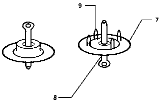 Fixing device of fish auditory brain stem electrode and application of fixing device to collecting fish auditory brain stem electrical signal