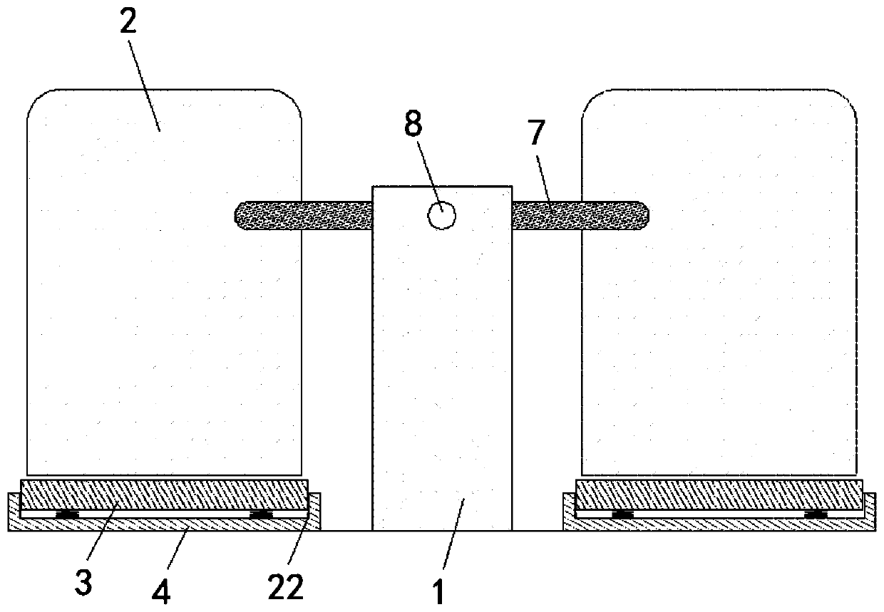 Waste refrigerant recycling and adjusting device based on weight change