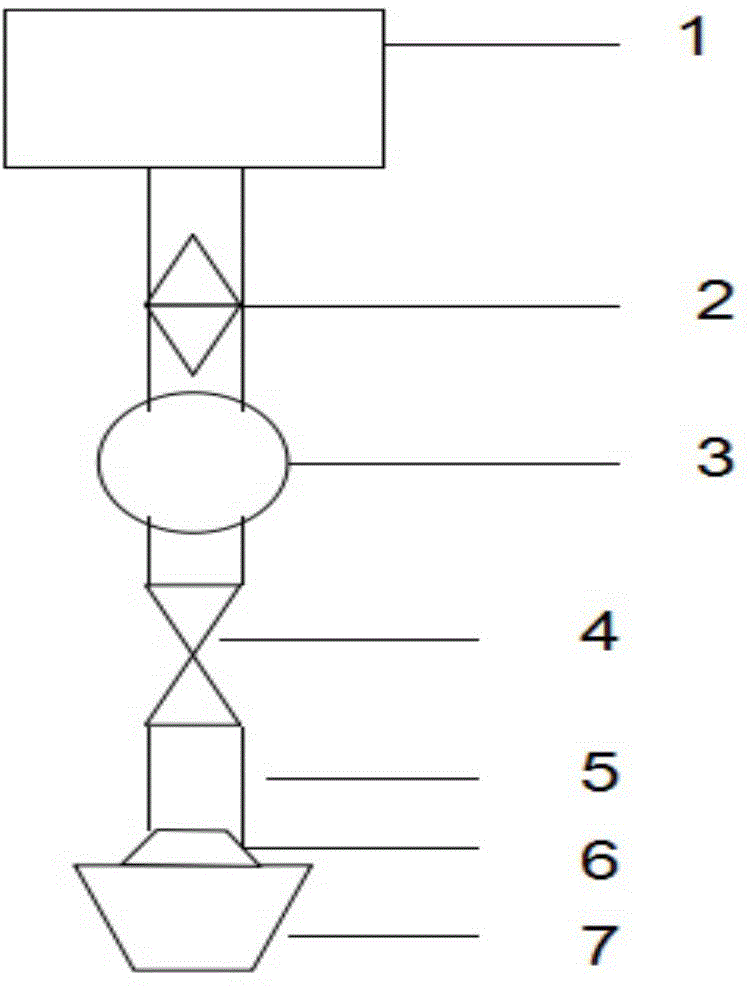 Water collecting device for dead furrow of paddy field pesticide spraying machine