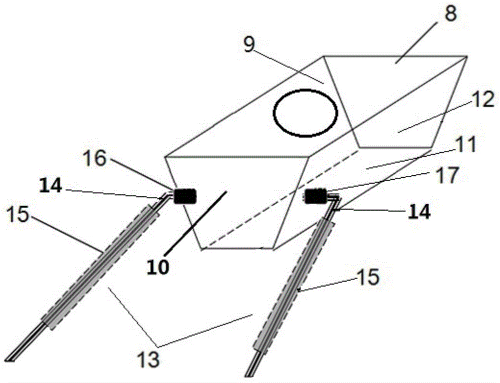 Water collecting device for dead furrow of paddy field pesticide spraying machine