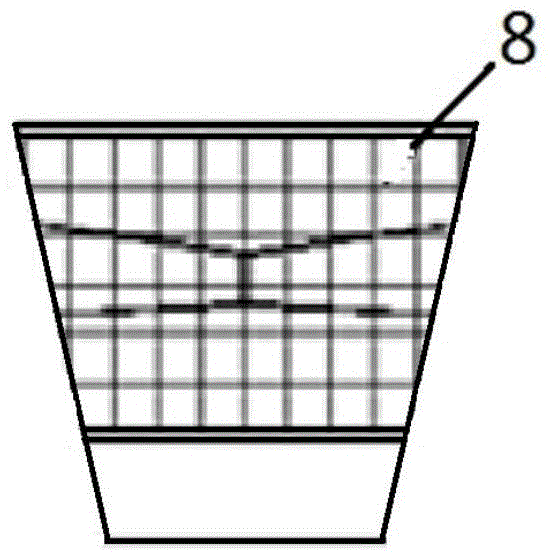 Water collecting device for dead furrow of paddy field pesticide spraying machine