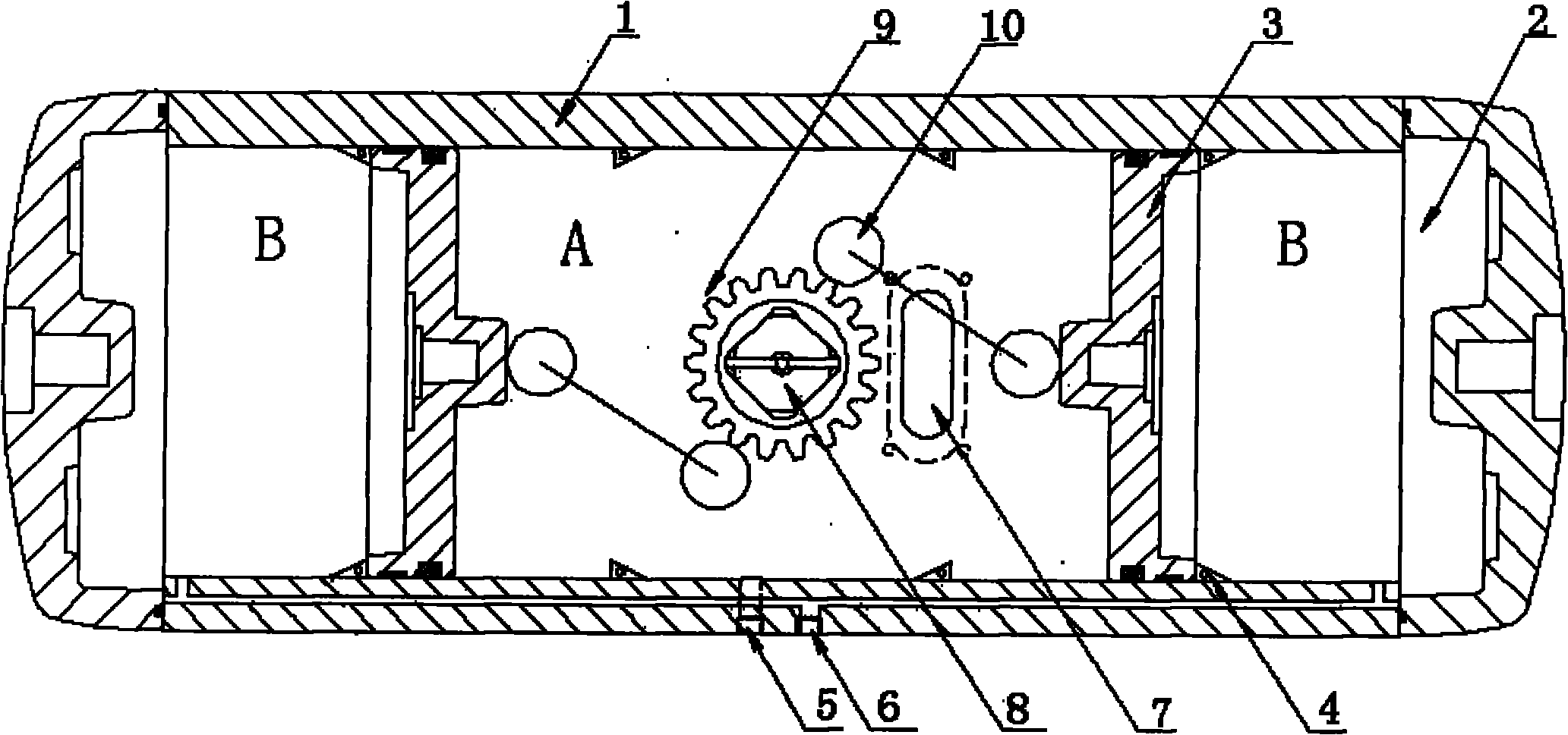 Pneumatic executor for driving valve