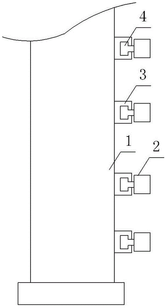 Signal tower with detachable climbing pole