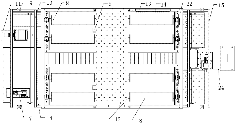 A whole vehicle automatic washing machine for engineering vehicles