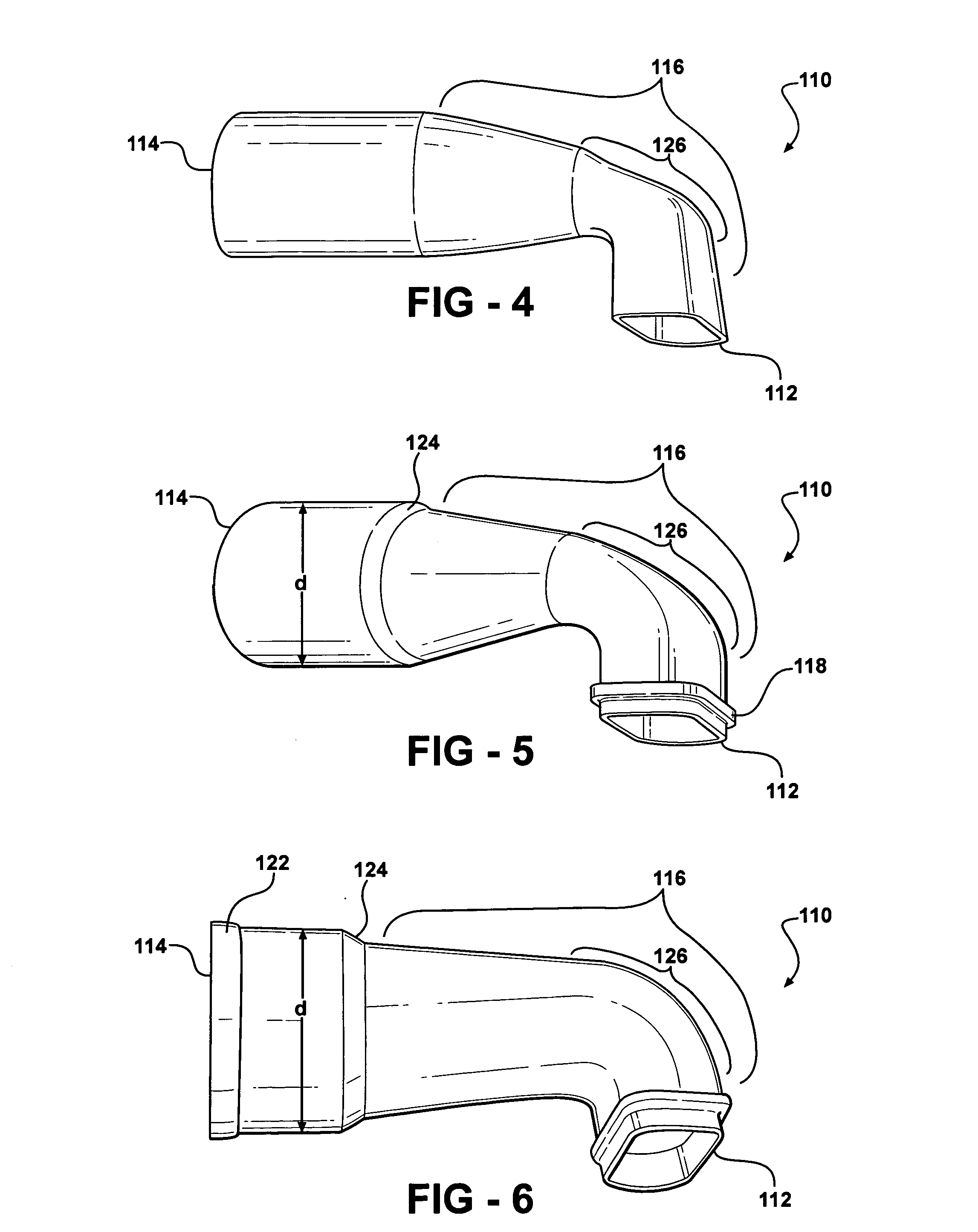 Heater core connector