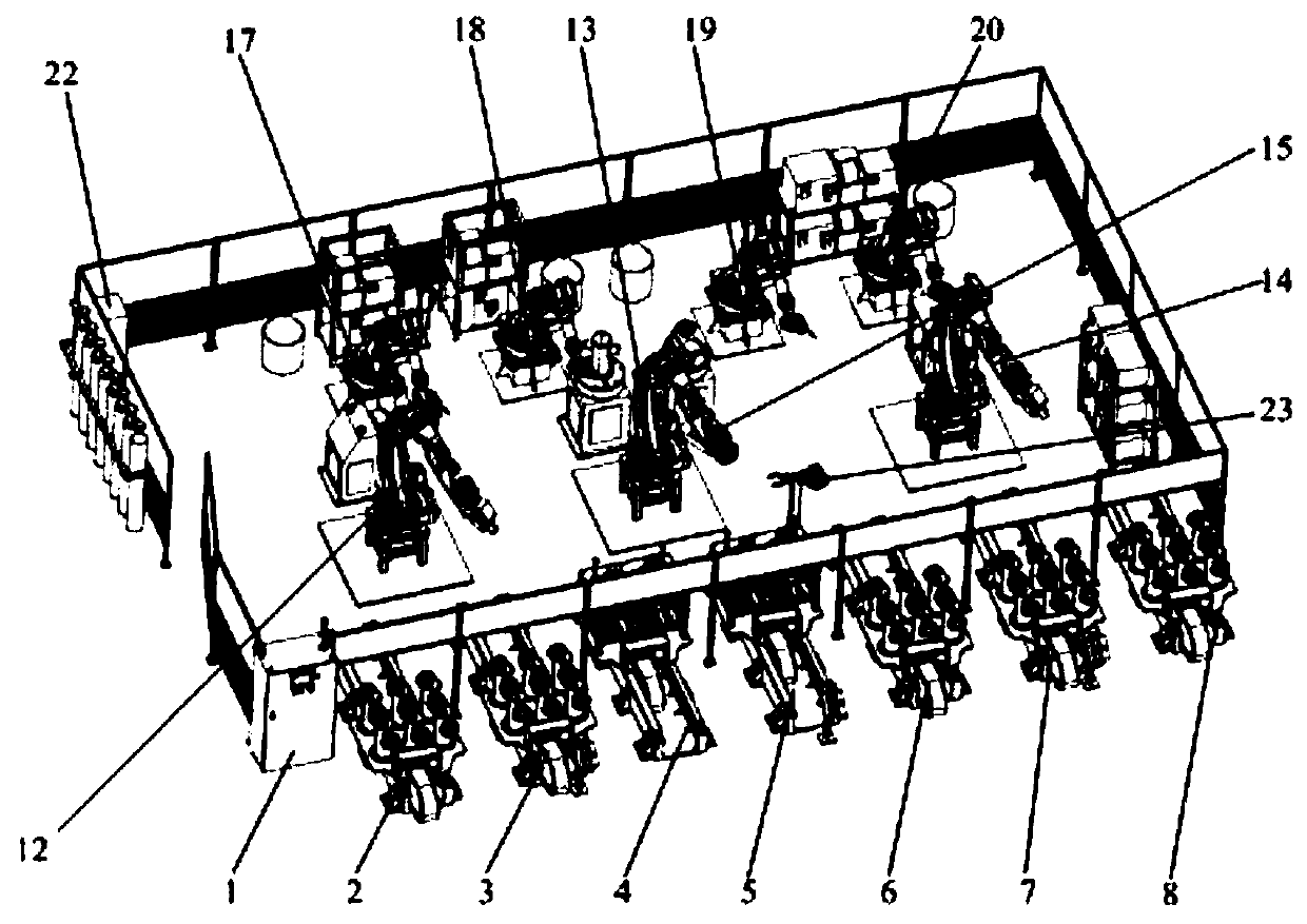 Automatic welding production line system for industrial filter