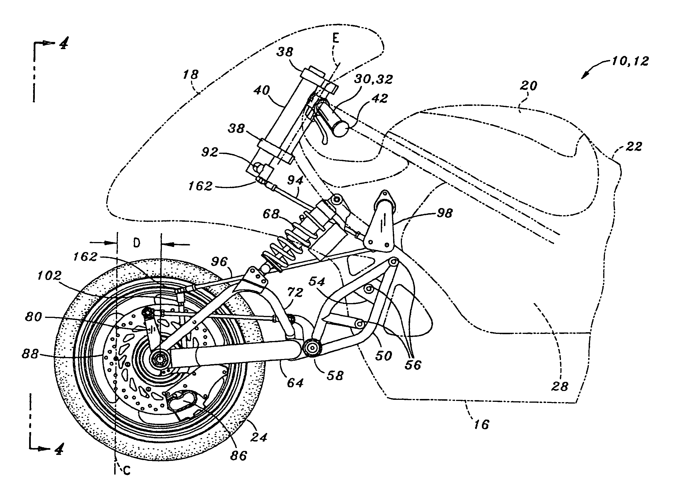 Motorcycle steering