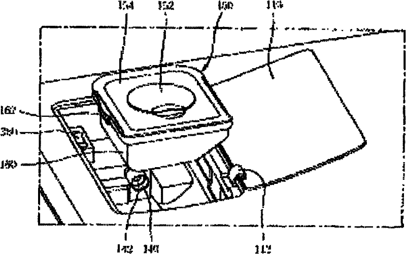 Clothes treatment device with liquid storing trough