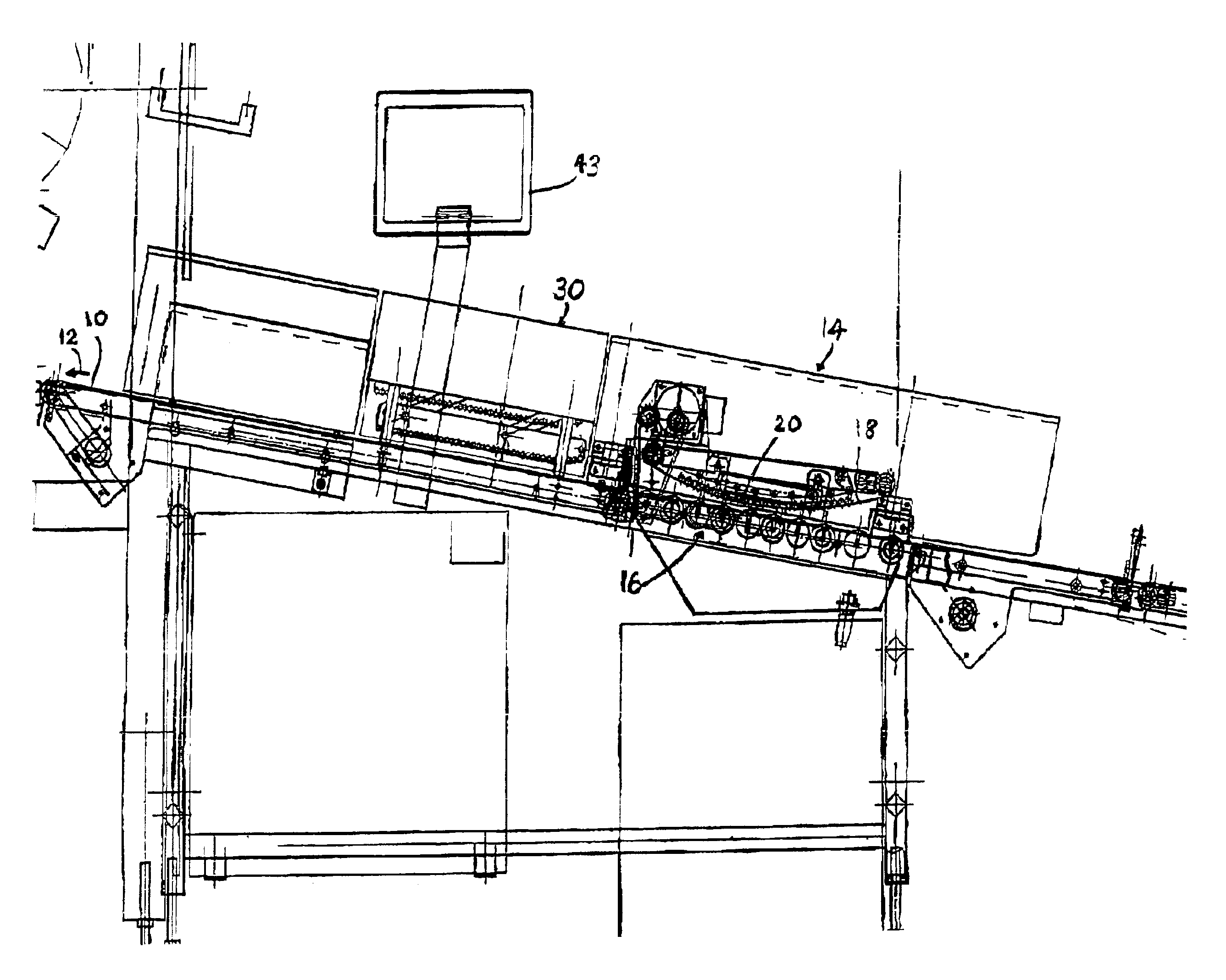 Package handling apparatus detecting package height