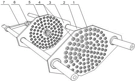 A high-speed stranding machine wire passing device