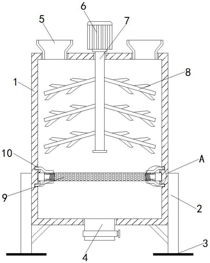 Garbage treatment device for food production