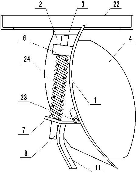 Snow removal shovel device for outdoor skating rink