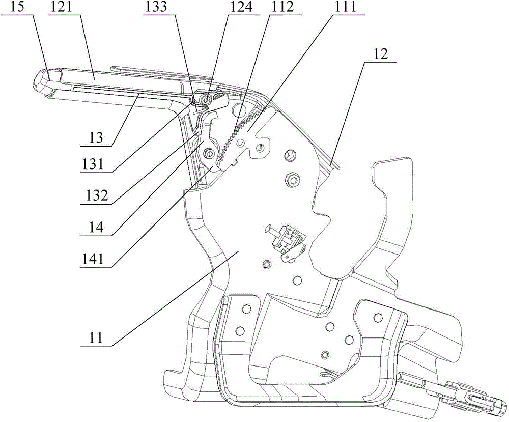 Hand brake pull rod assembly of motor vehicle