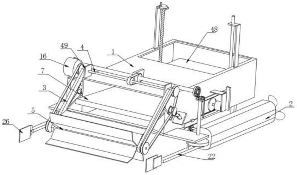 Movable spilled oil recovery ship for recovering marine oil floating objects