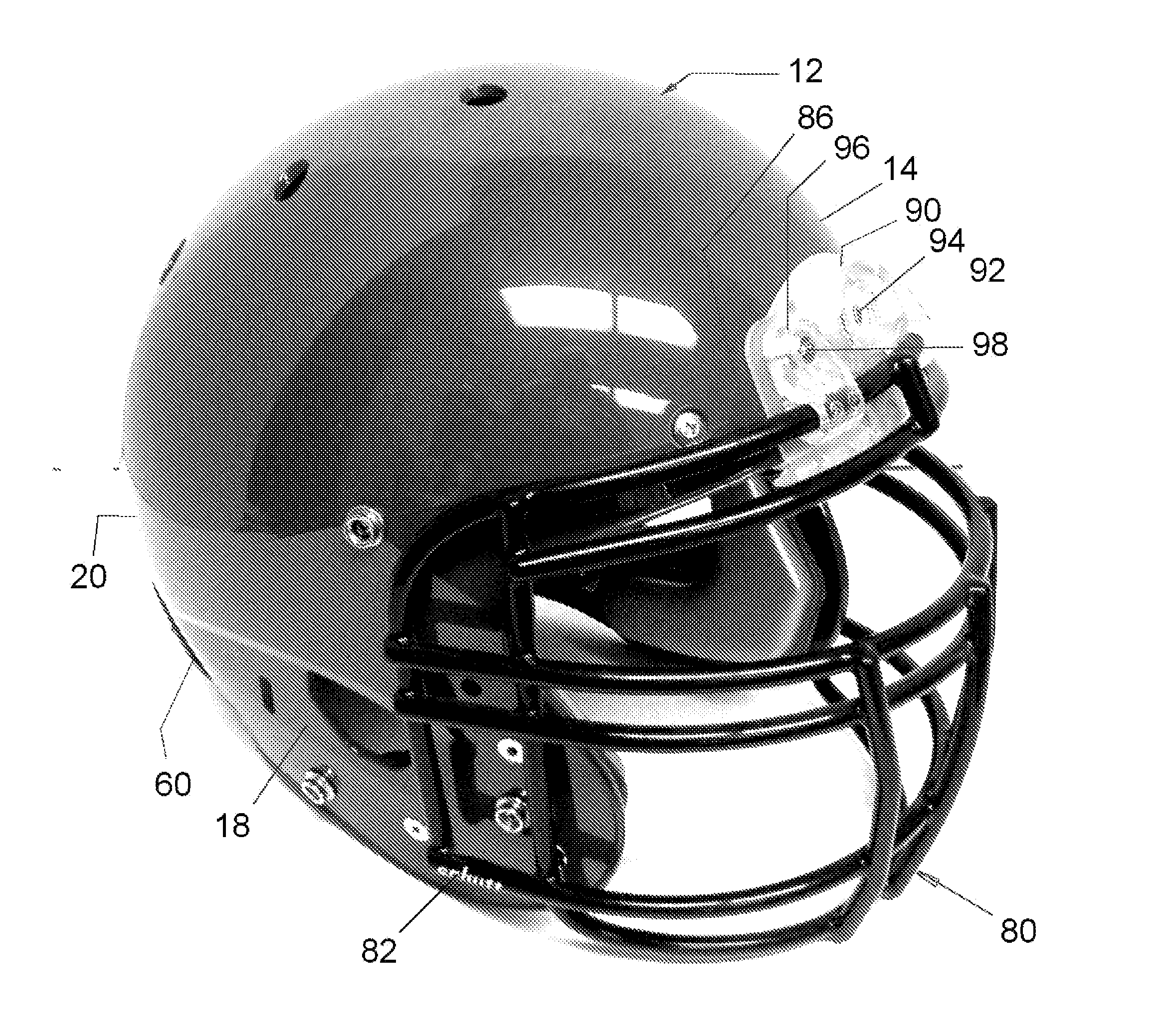 Video camera housing for football helmet