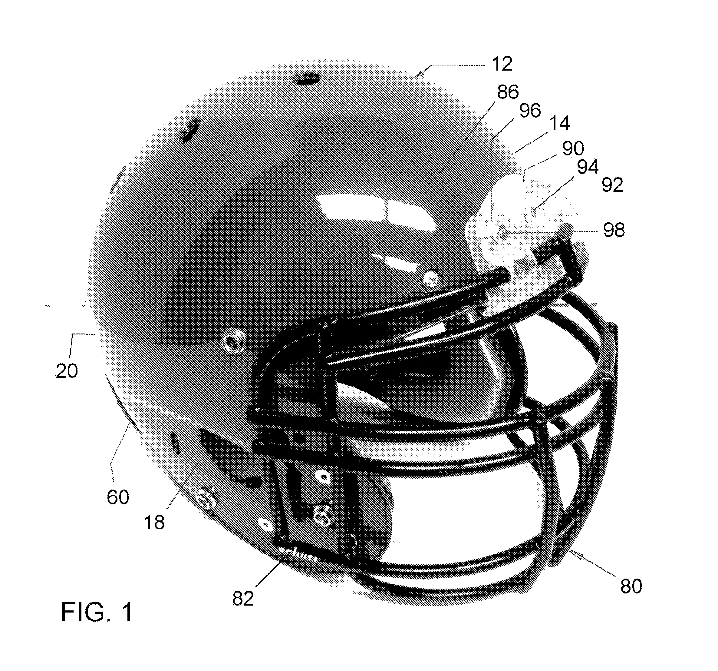 Video camera housing for football helmet