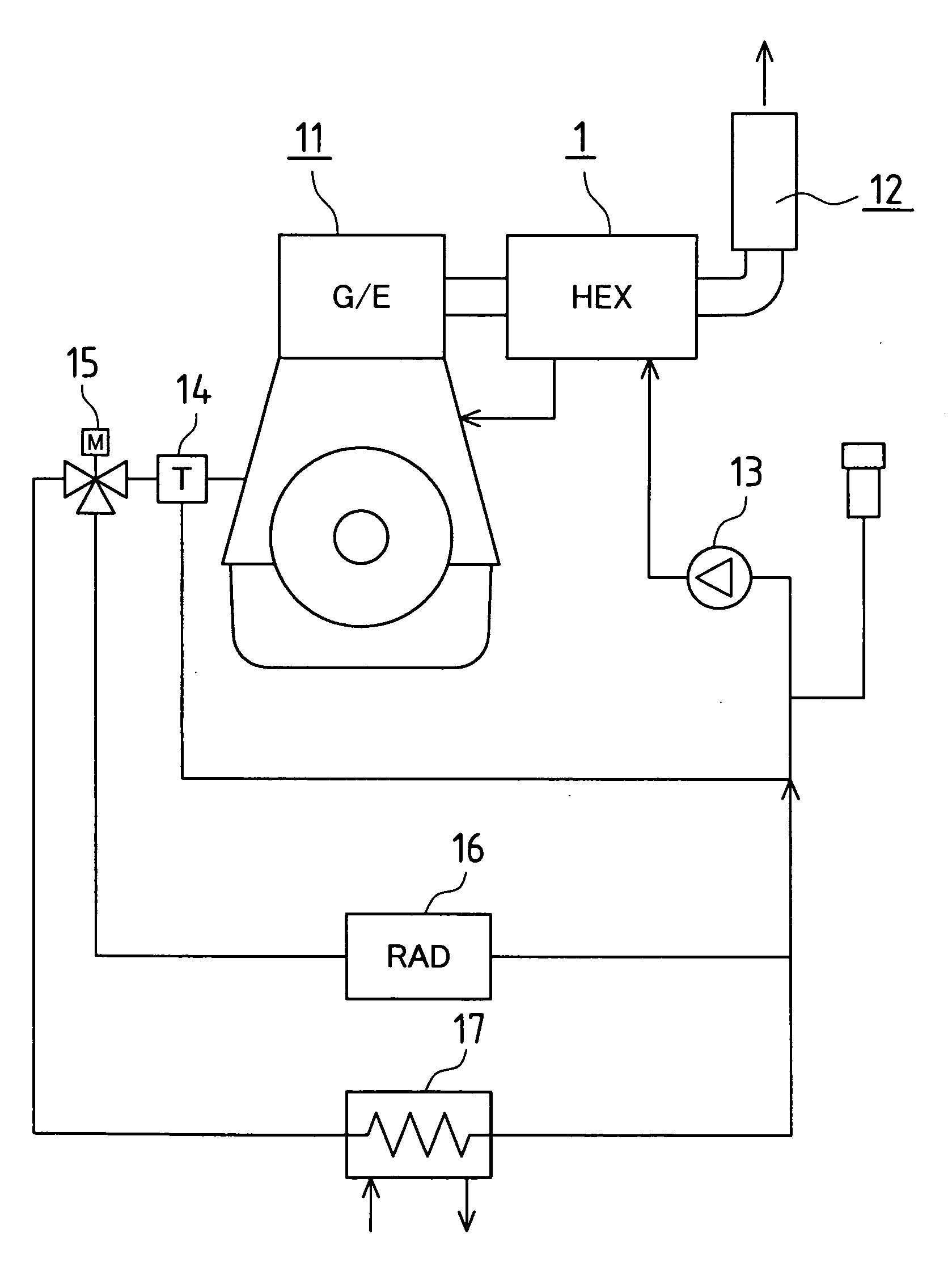 Engine exhaust heat recovery device, and energy supply apparatus using the same