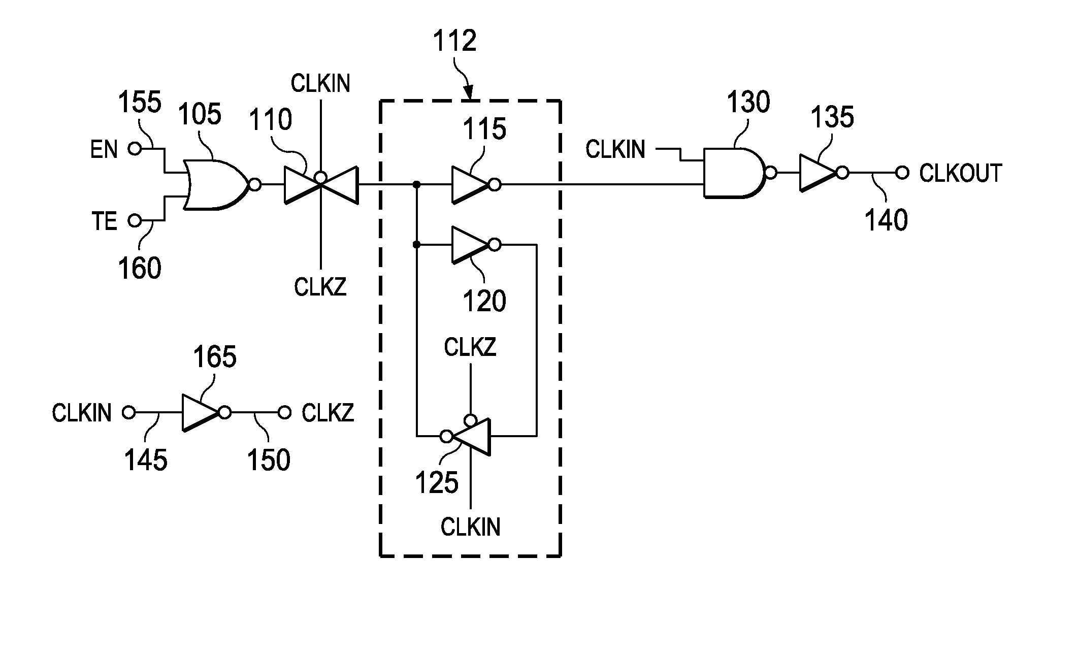 Low clock-power integrated clock gating cell