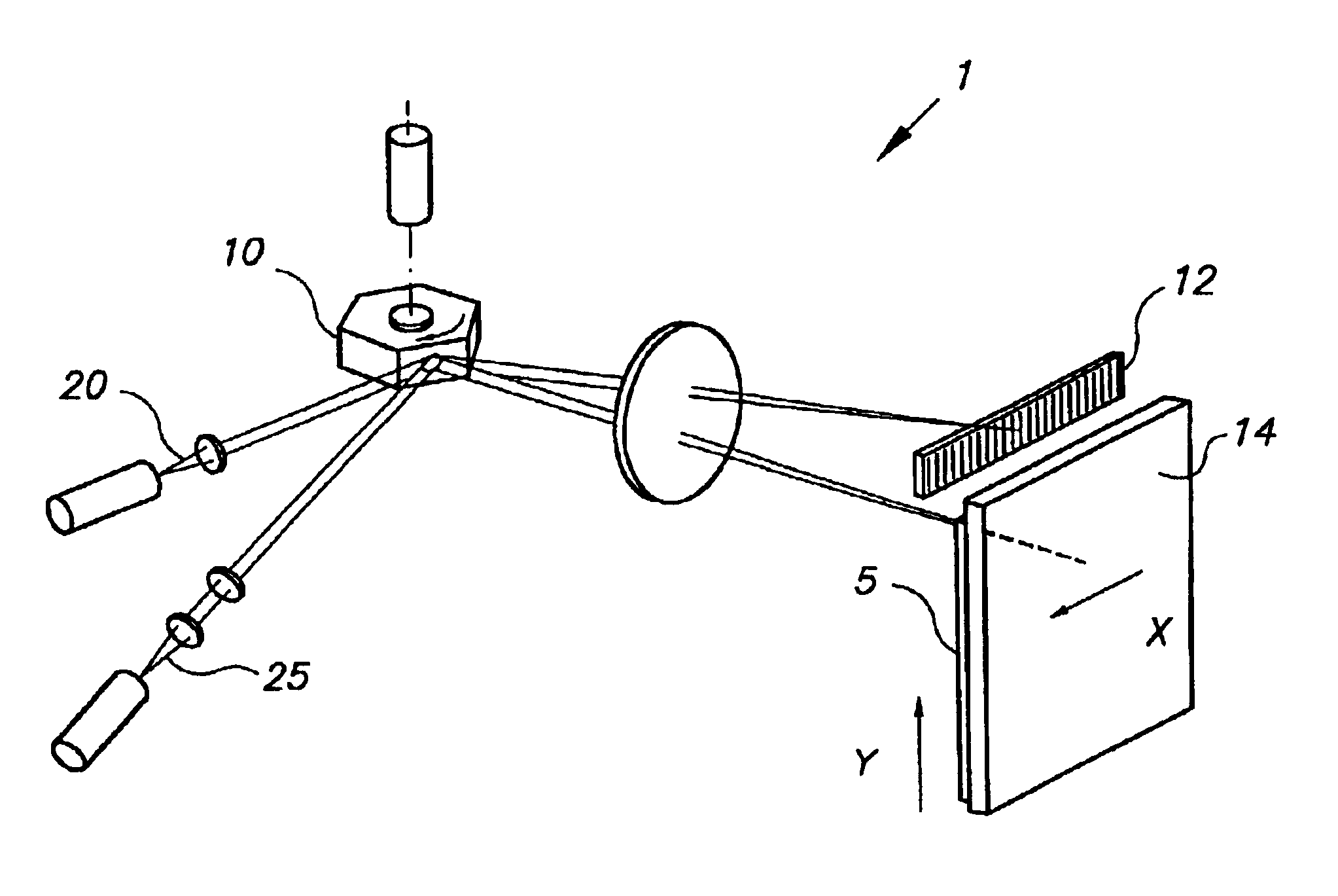 Thermal recording by means of a flying spot