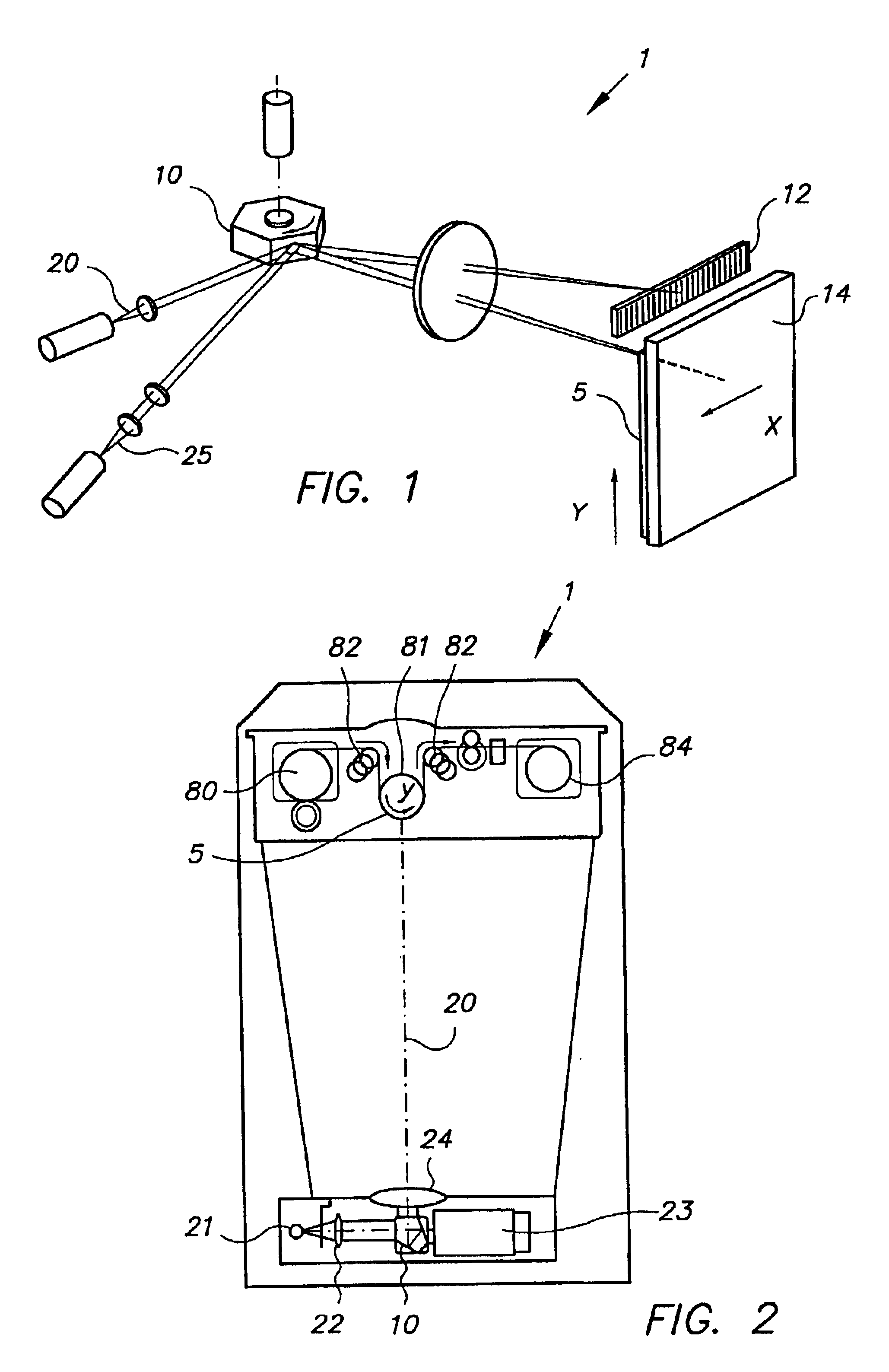 Thermal recording by means of a flying spot