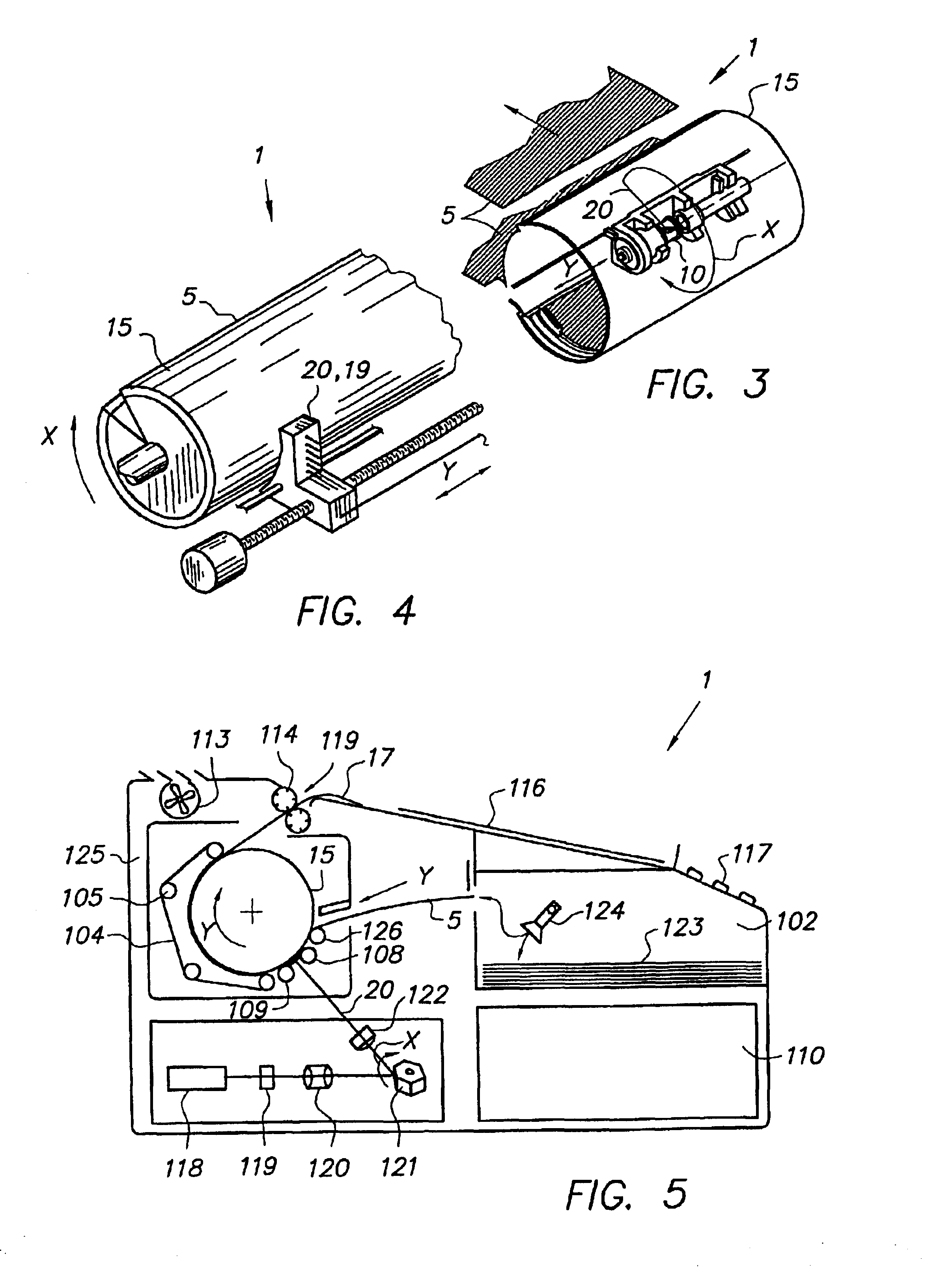 Thermal recording by means of a flying spot