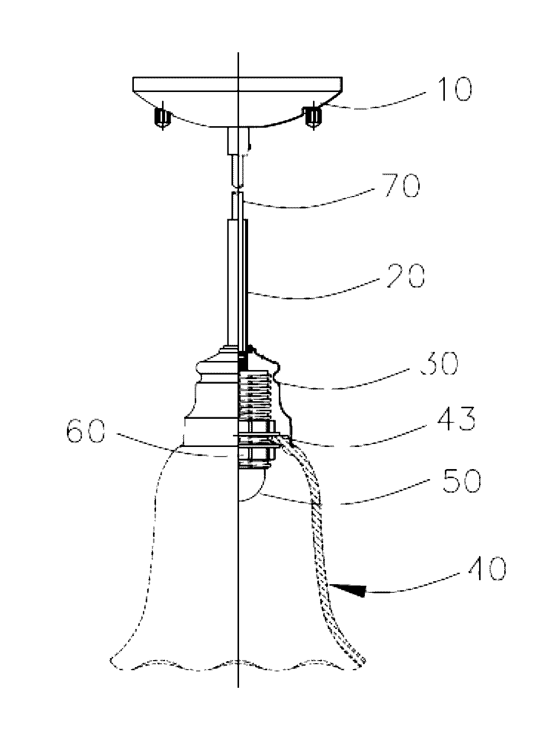 Illumination ceiling lamp and lame cap thereof