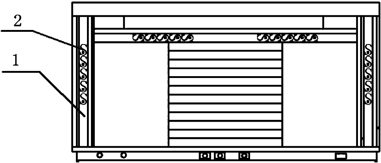 Stove supporting column with hollow carving