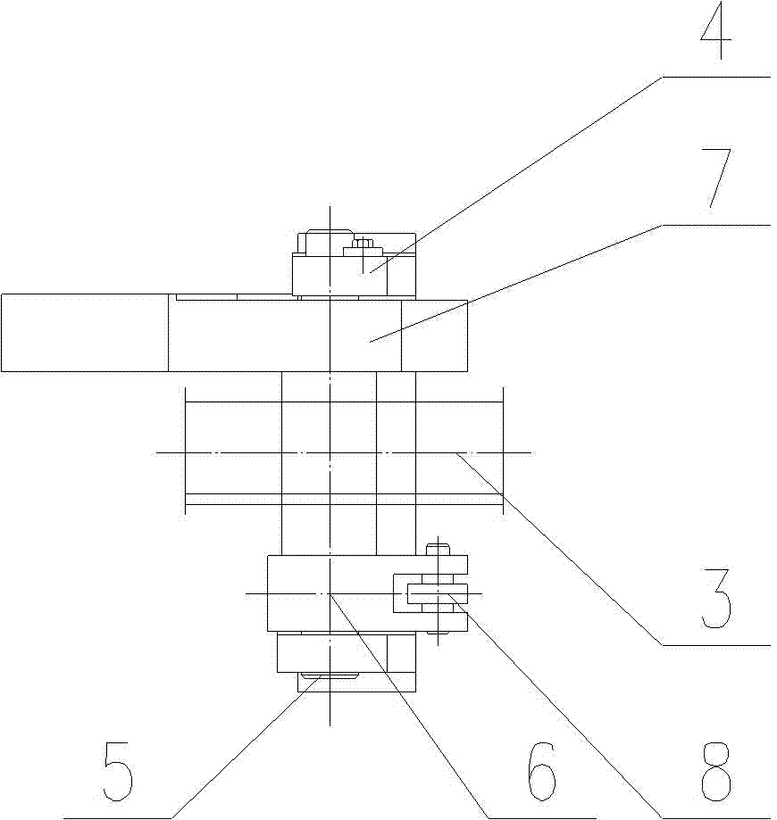 Conveying line limiting device matched with an elevator in use and conveying line using device