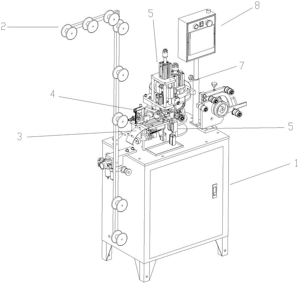 Full-automatic metal particle double-top-stopper machine