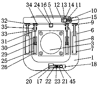 Water induction preventing new energy automobile charging port structure