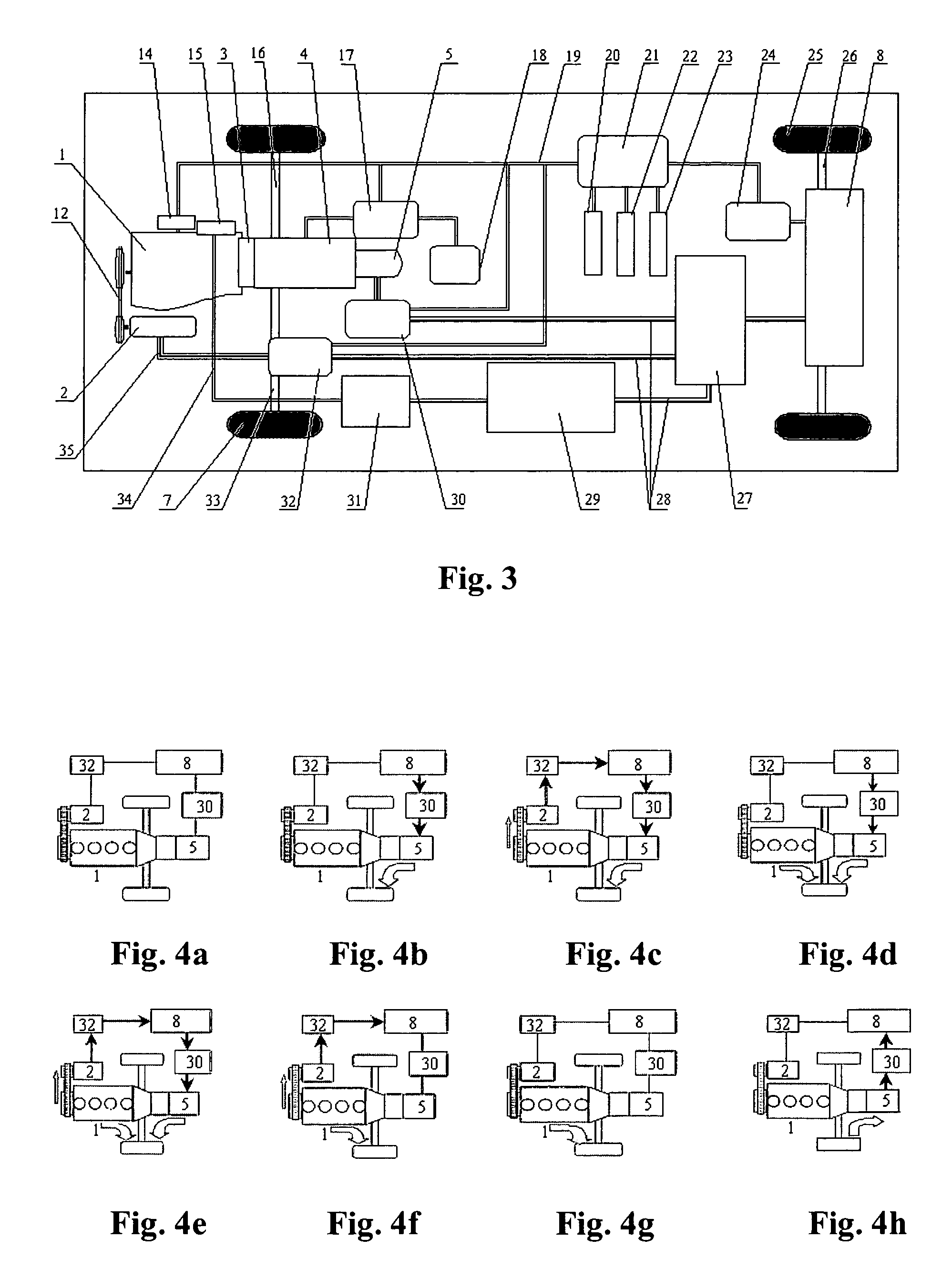 Power system for dual-motor hybrid vehicle