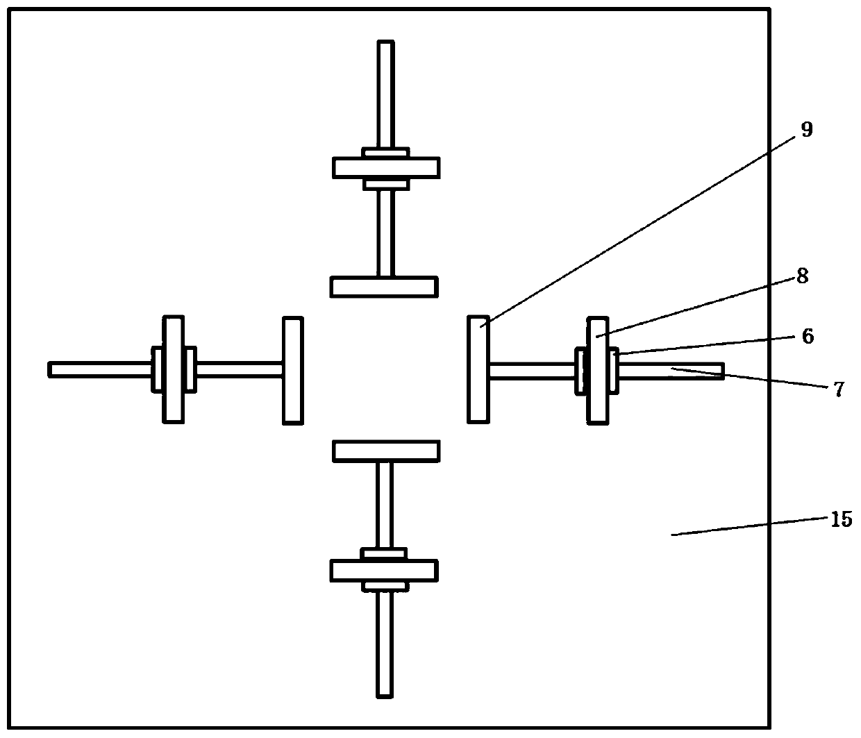 Device and method for testing rachiocamposis biological mechanics and motion range