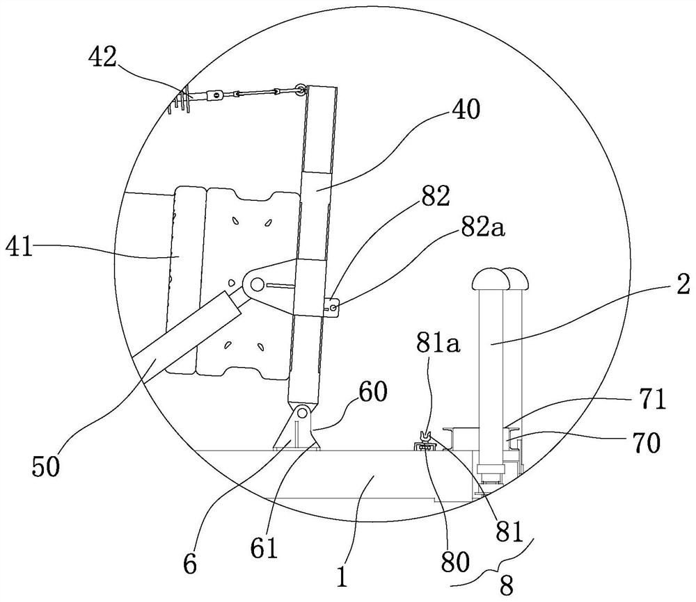 Automatic folding and unfolding type ultrahigh-voltage alternating-current withstand voltage test platform