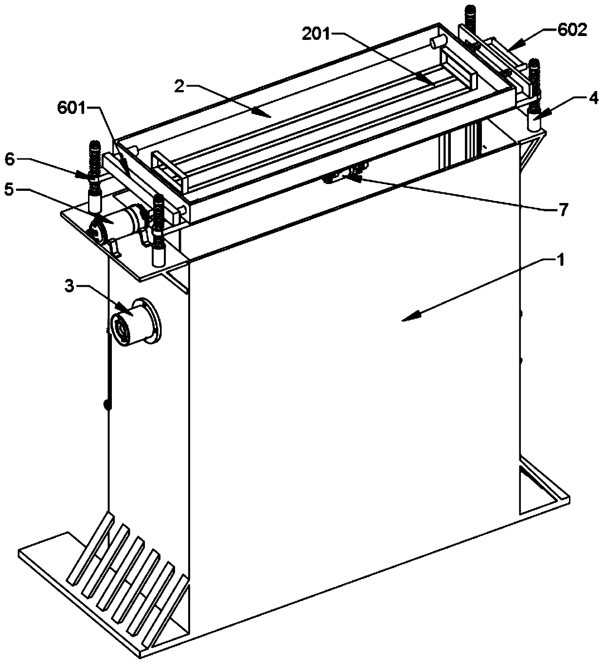 Snowfall flow simulation device for primary school science teaching demonstration