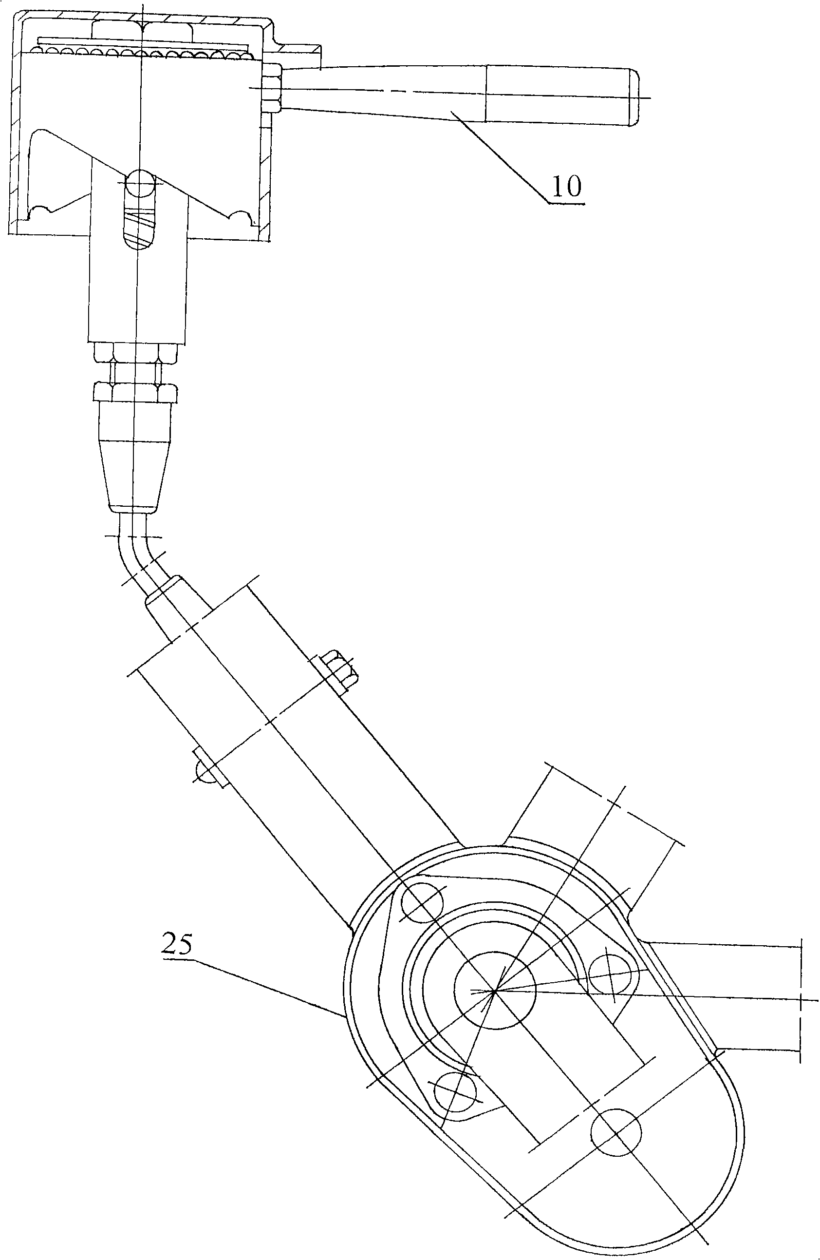 Adapter gear box in pre-control