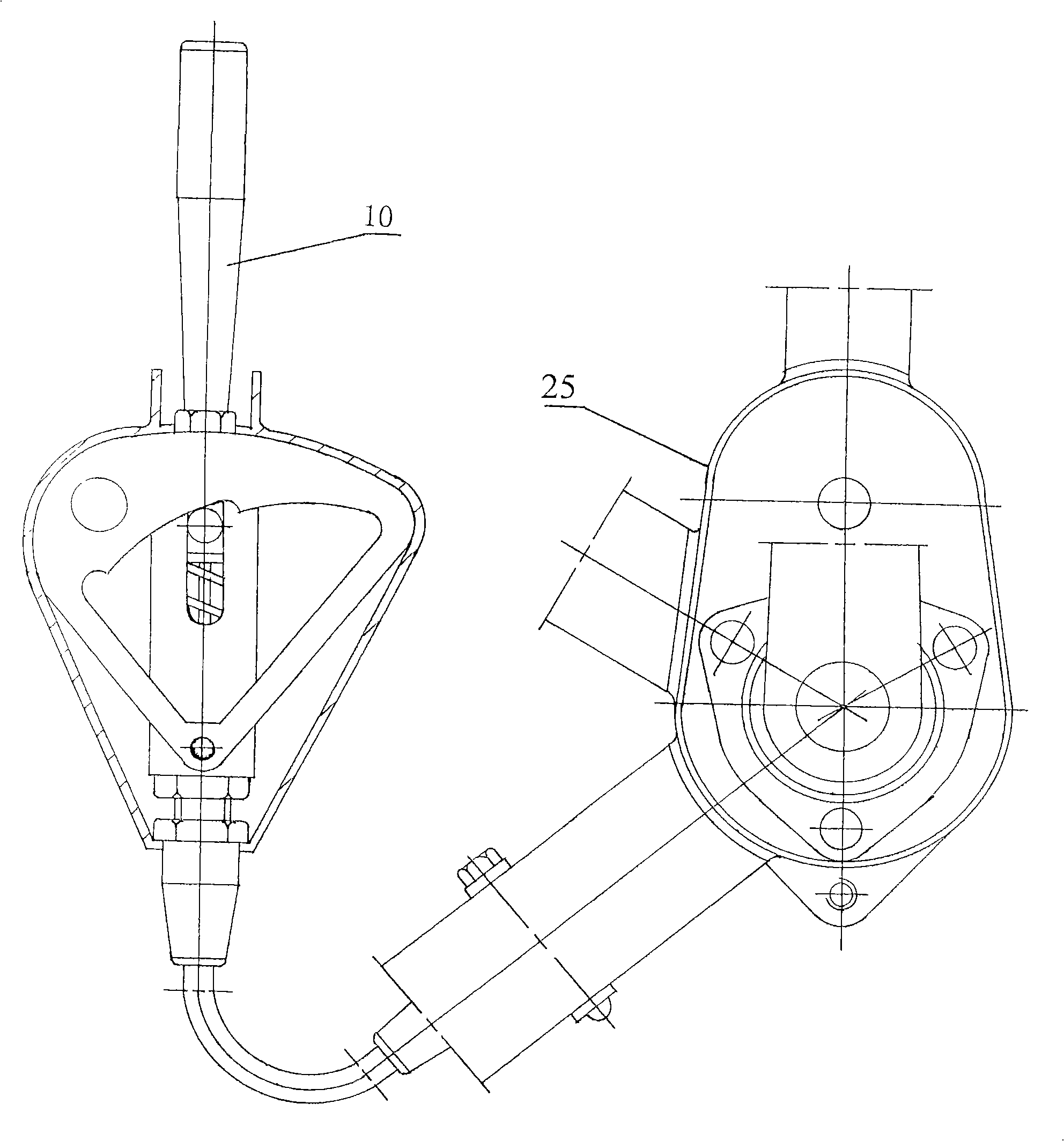 Adapter gear box in pre-control