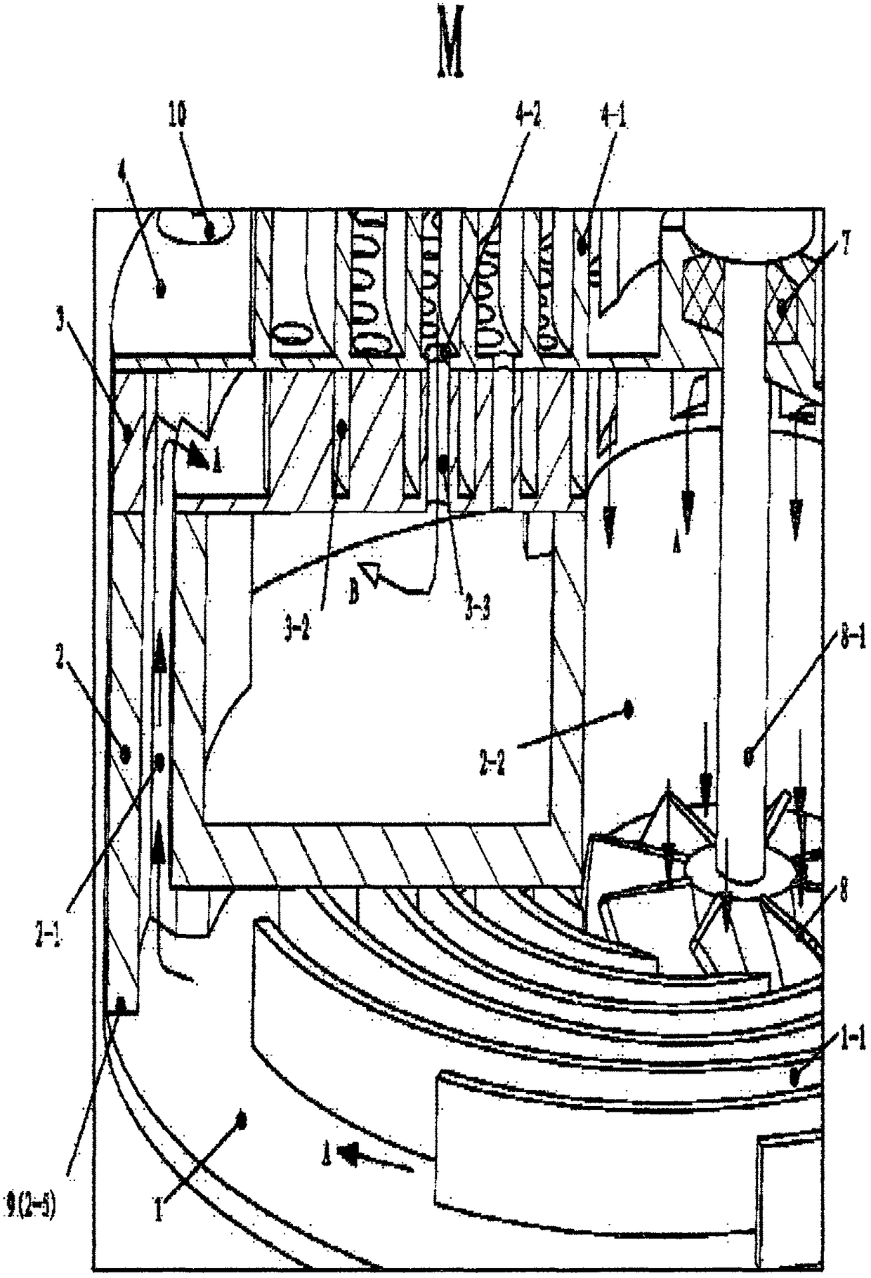 Multi-start spiral flow channel liquid cooler for heat dissipation of electronic component