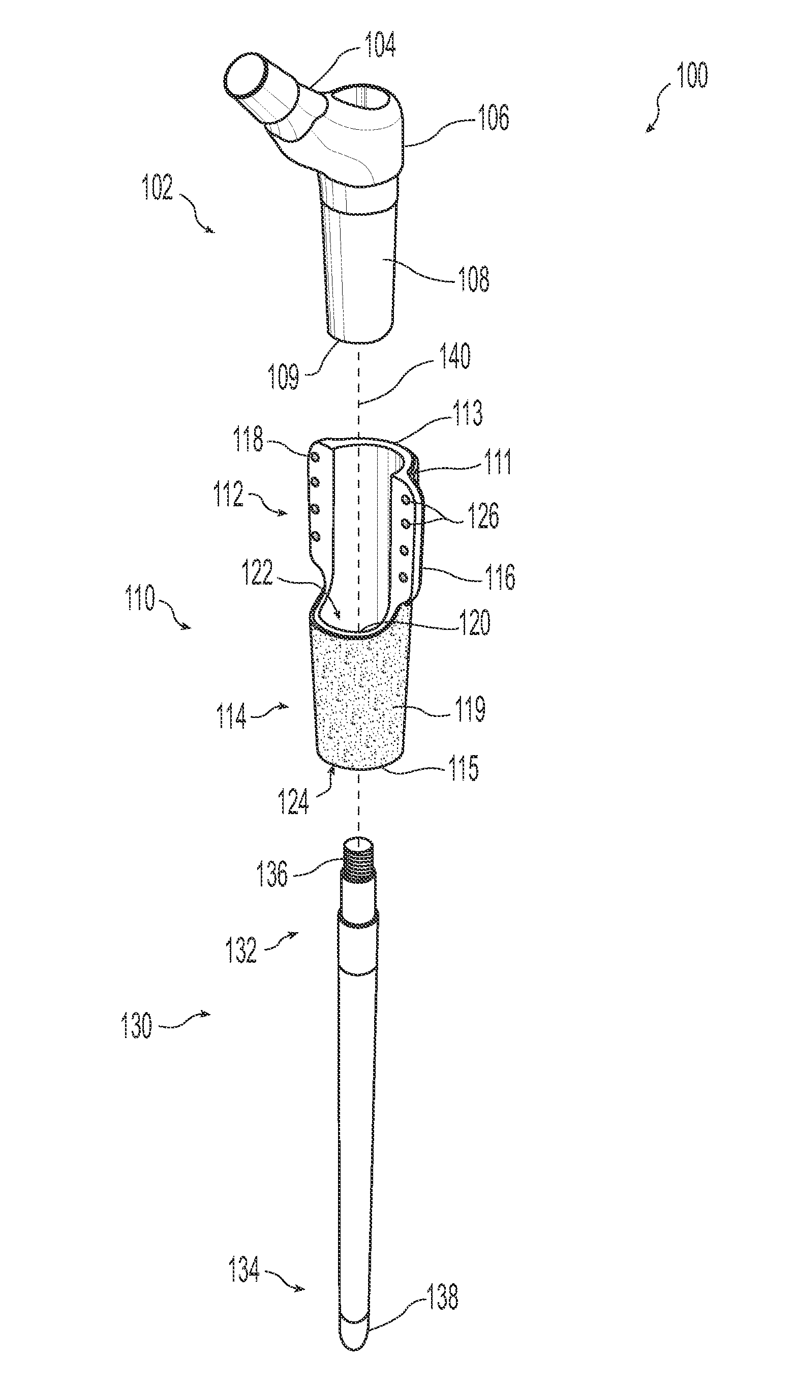 Sleeve for modular revision hip stem