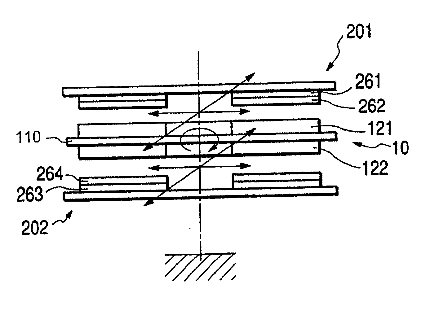 Magnetically levitated motor