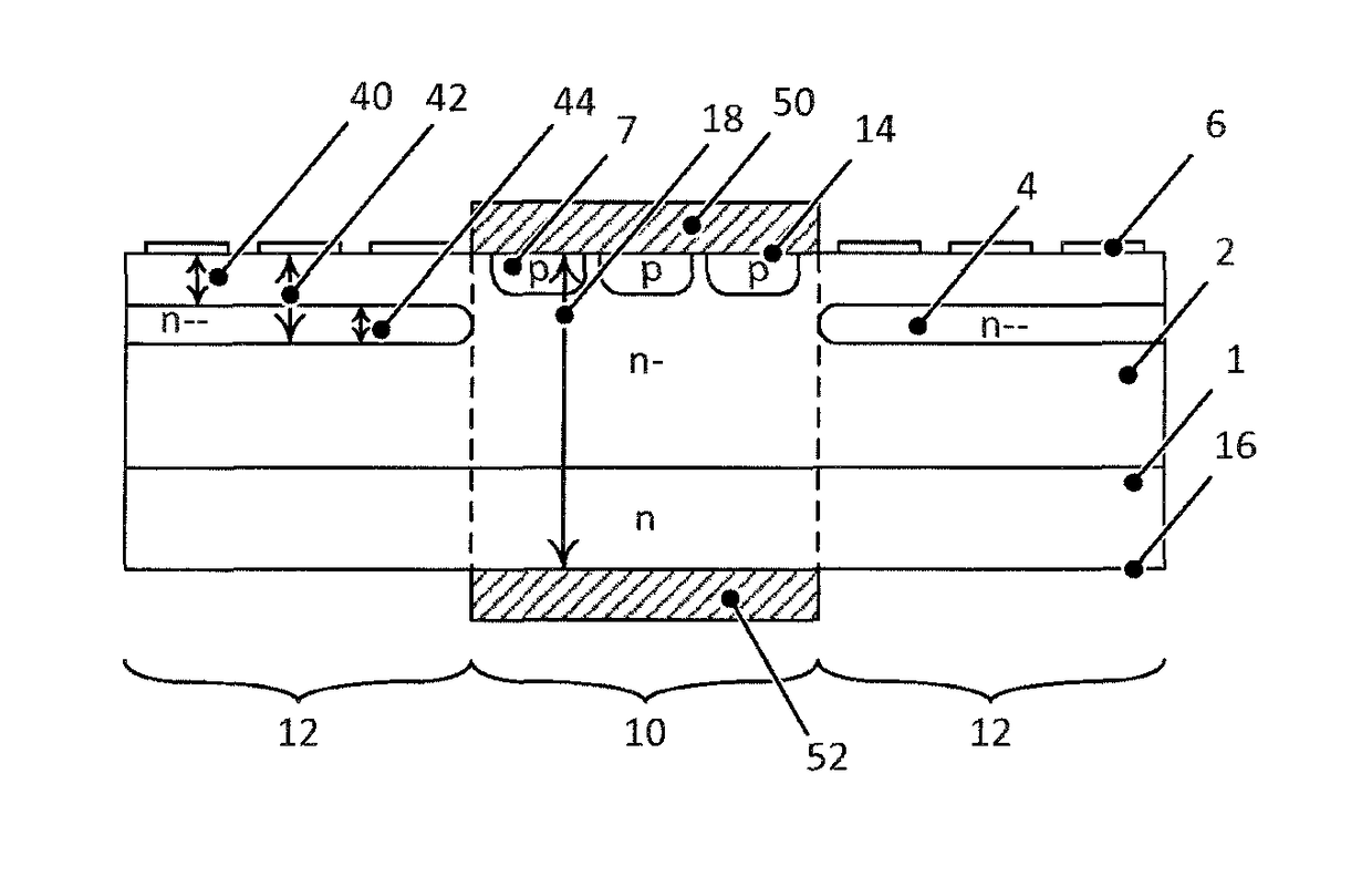 Method for manufacturing an edge termination for a silicon carbide power semiconductor device