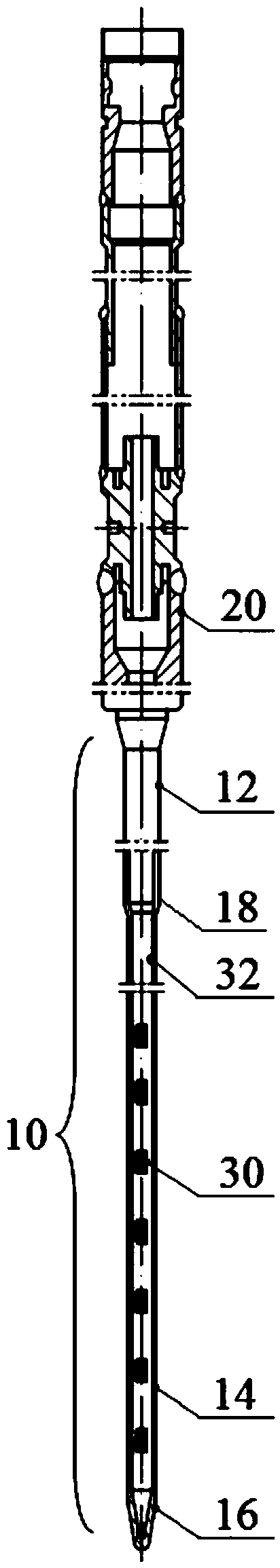 Nuclear power plant integrated in-core instrumentation assembly