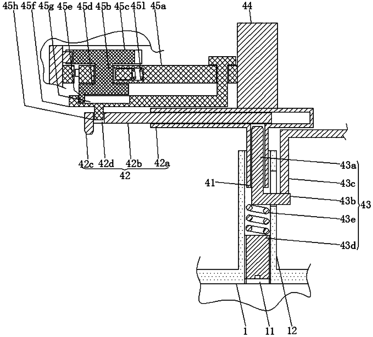 An adjustable autotransformer with automatic locking of carbon brush arm length